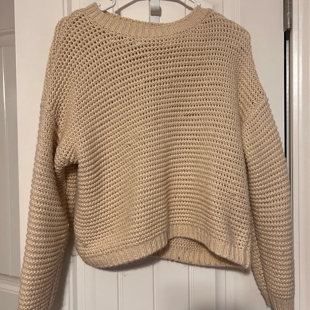 Forever 21 Beige Textured Knit Sweater 🍒 - Picture 4 of 4